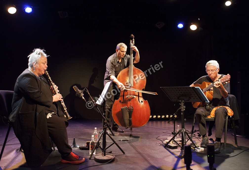 Trio Naïri - Catherine Delaunay, Pierrick Hardy,  Claude Tchamitchian - Musiques au Comptoir, Fontenay-sous-Bois 9 octobre 2021 