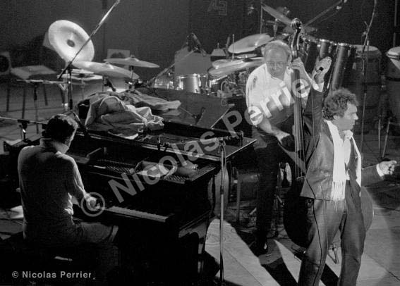 Claude Nougaro, avec Maurice Vander et Pierre Michelot - 14 juin 1985 - Montreuil